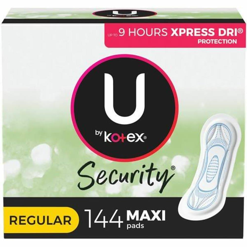 Regular Absorbency Unscented Security Maxi Feminine Pads (6-Case)