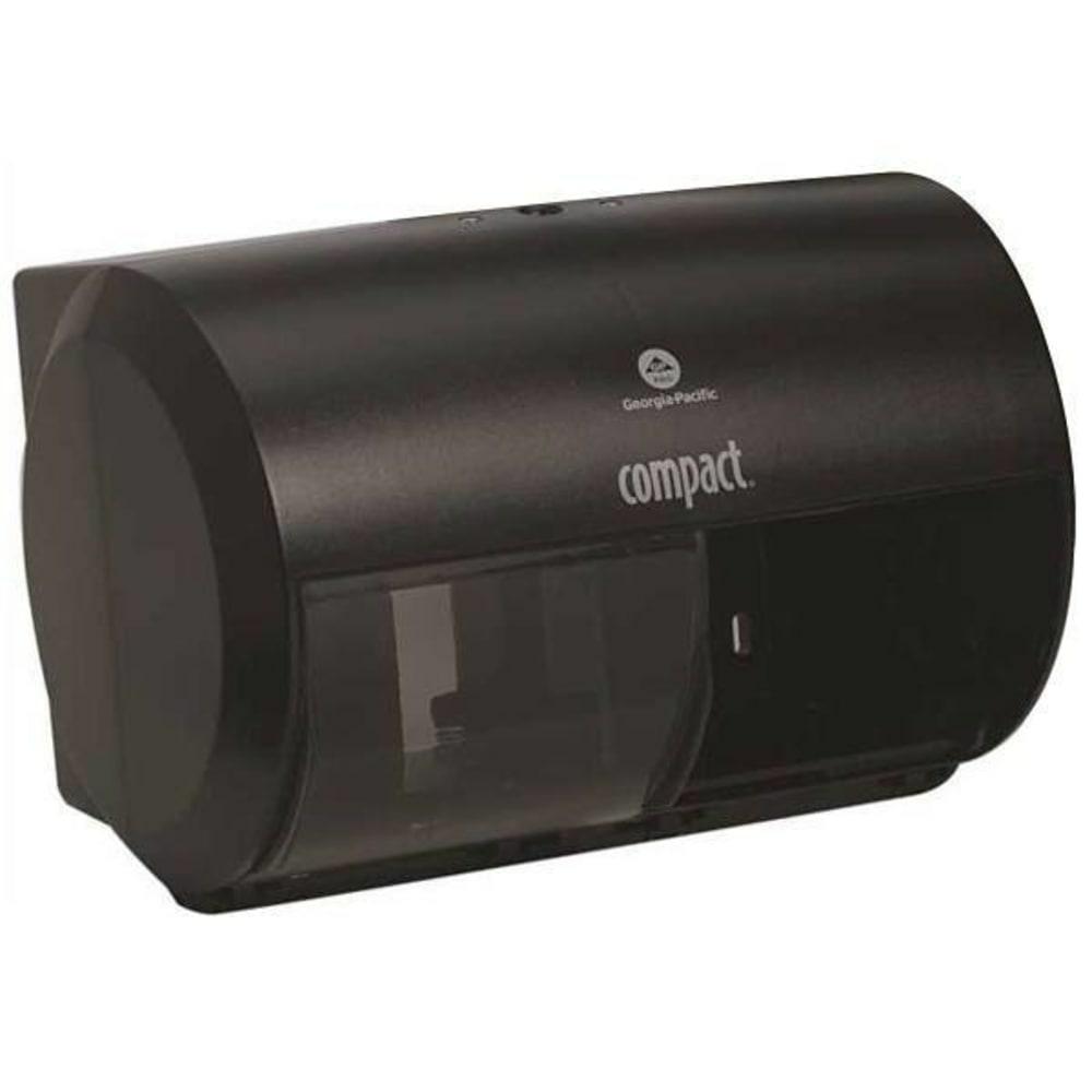 Side-By-Side Double Roll Toilet Paper Dispenser (Black)