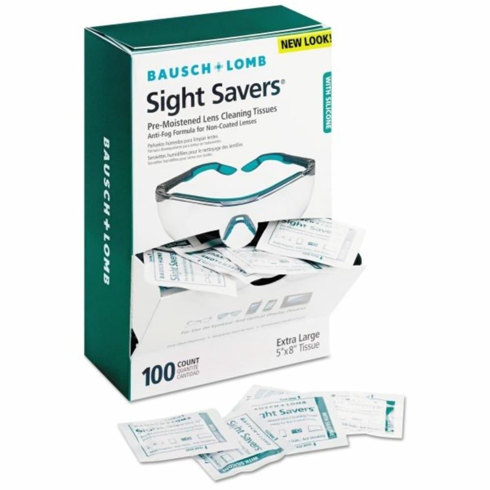 Sight Savers Anti-Fog Tissues With Silicone, Package Of 100