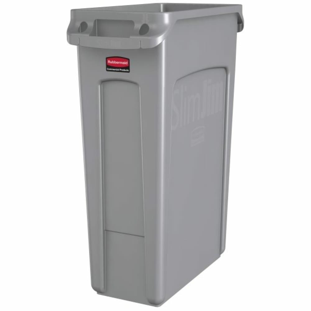 Slim Jim 23 Gallon Rectangle Trash Can (4-Pack) (Gray)