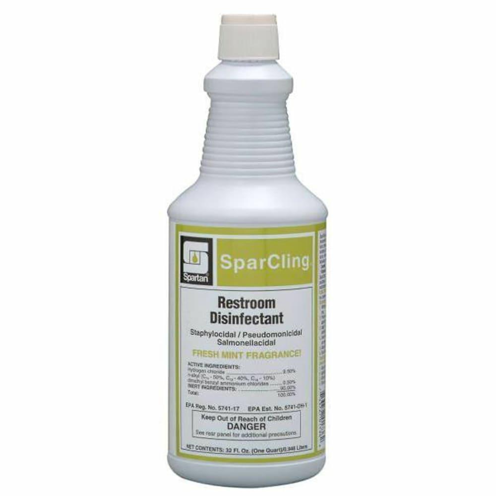 Spartan1 Quart Mint Scent 1-Step Disinfectant Toilet Bowl Cleaner, Case Of 12