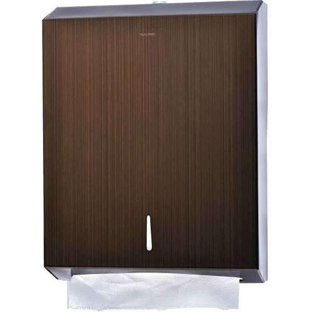 Stainless Steel C-Fold And Multi-Fold Paper Towel Dispenser (Brown)