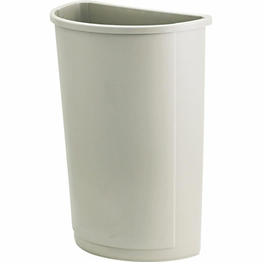 Untouchable 21 Gallon Half-Round Trash Can (Beige)