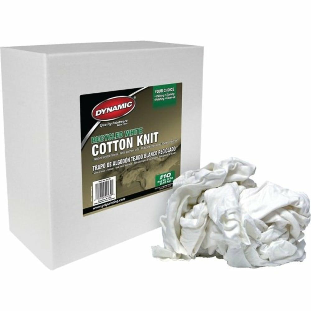 Dynamic/99139 #10 8Lb Box Recycled White Cotton Knit Wiping Cloth