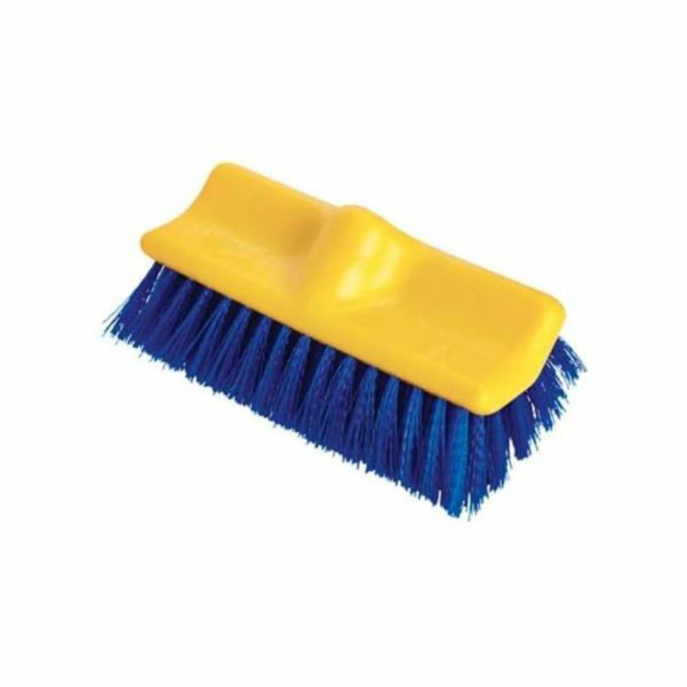 Level Scrub Brush Blue Polypropylene Bristles 10″ Brush/Plastic Block